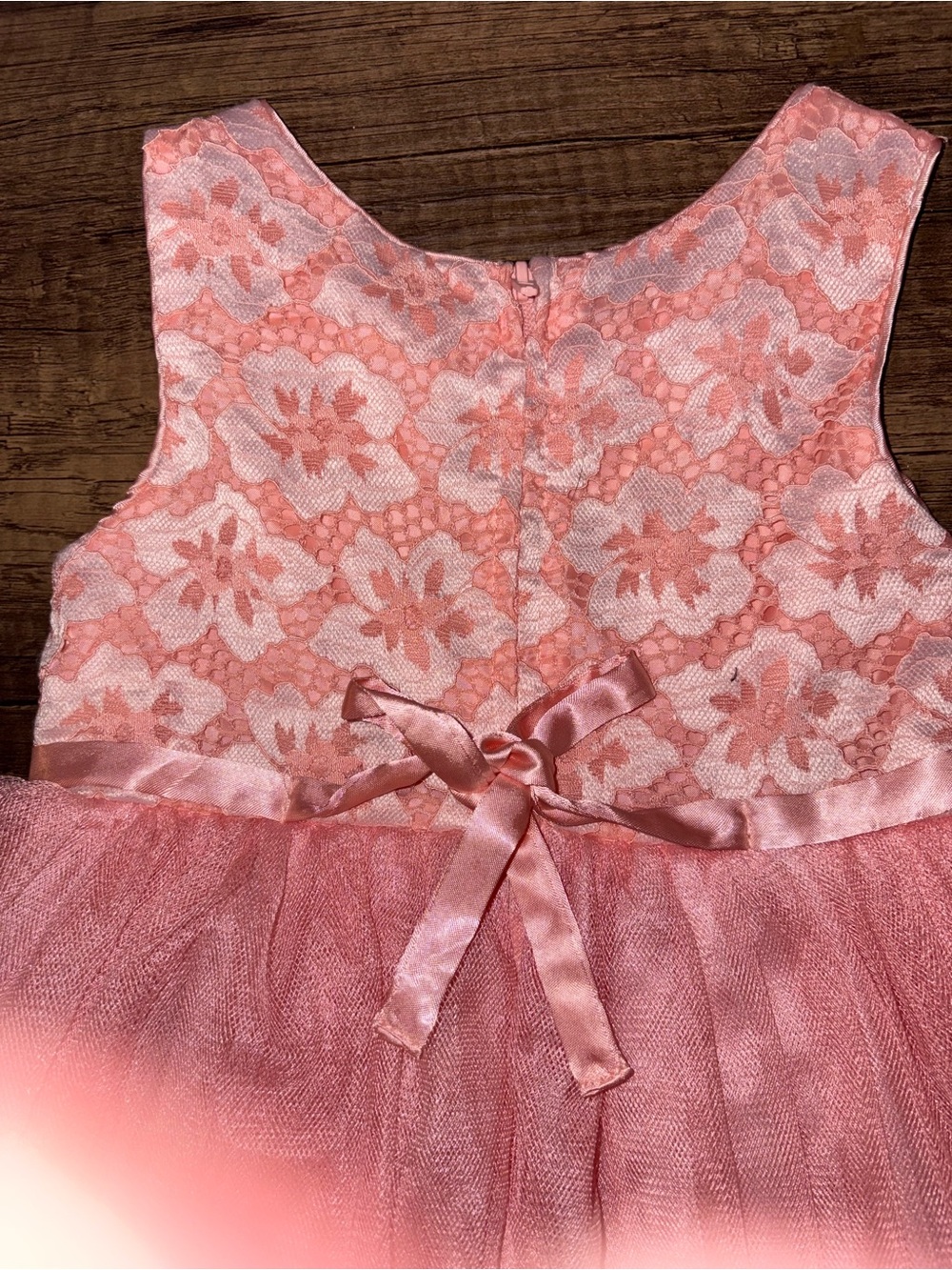 Youngland Coral Pink Toddler Dress - Picture 4 of 5
